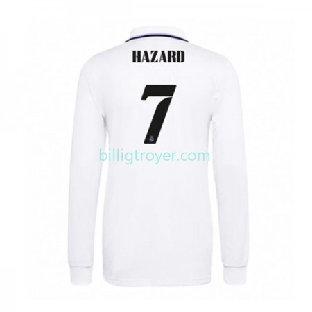 Billige Fotballdrakter Real Madrid Eden Hazard 7 Hjemmedraktsett 2022/23 Langermet